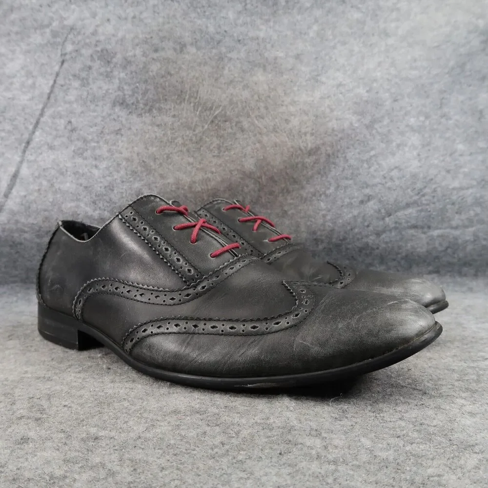 Original Penguin Shoes Mens 13 Oxfords Wingtip Leather Formal Distressed Classic